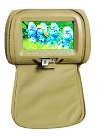 ДК 12В монитор заголовника 7 дюймов, ТВ автомобиля экранирует заголовник с подушкой кожи экземпляра